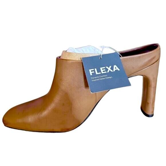 NEW Franco Sarto Women's Slide Mules Brown Leather Size 11M Casual Flats - Picture 8 of 9